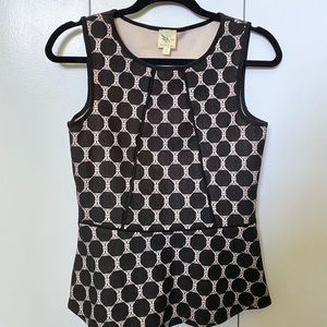 Anthropologie sleeveless peplum top